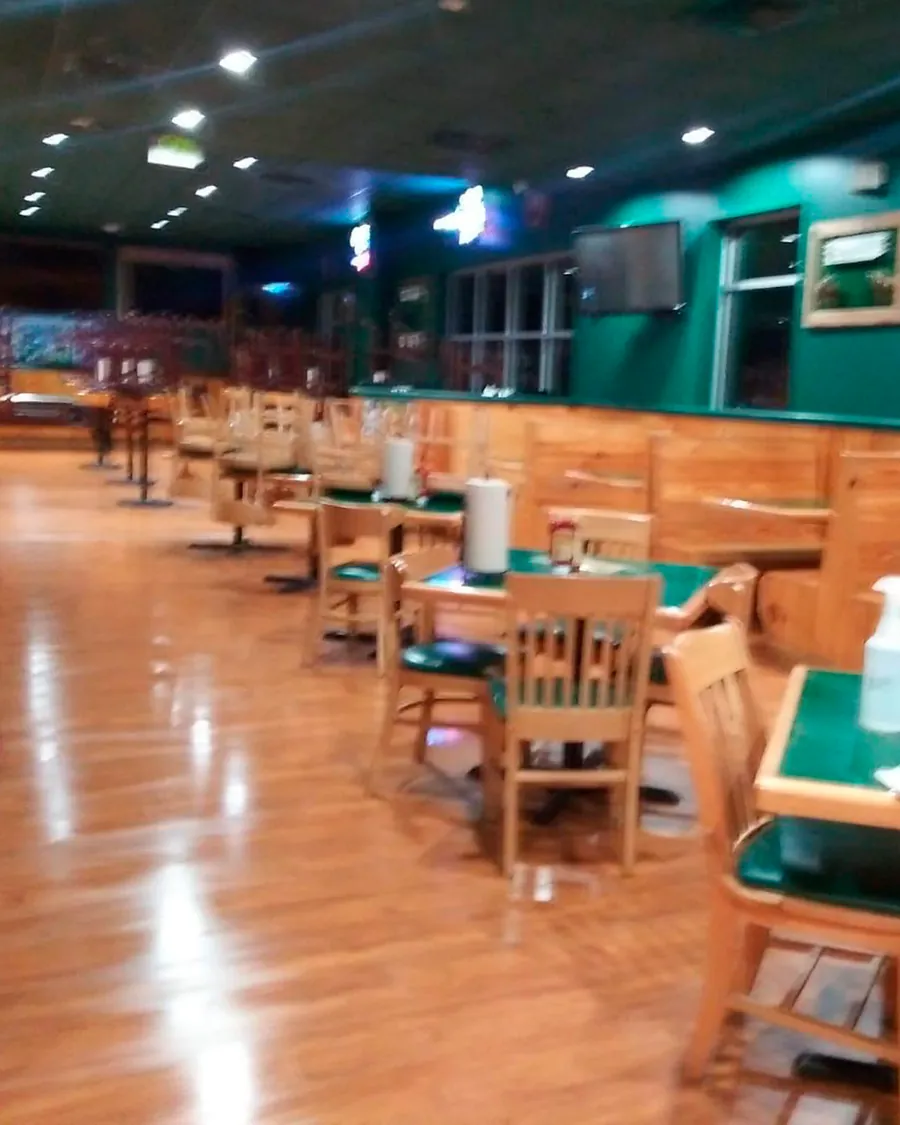 Retail store floor after professional cleaning