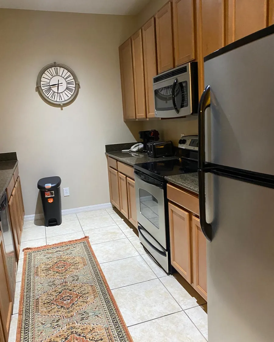 Kitchen left spotless after a standard clean